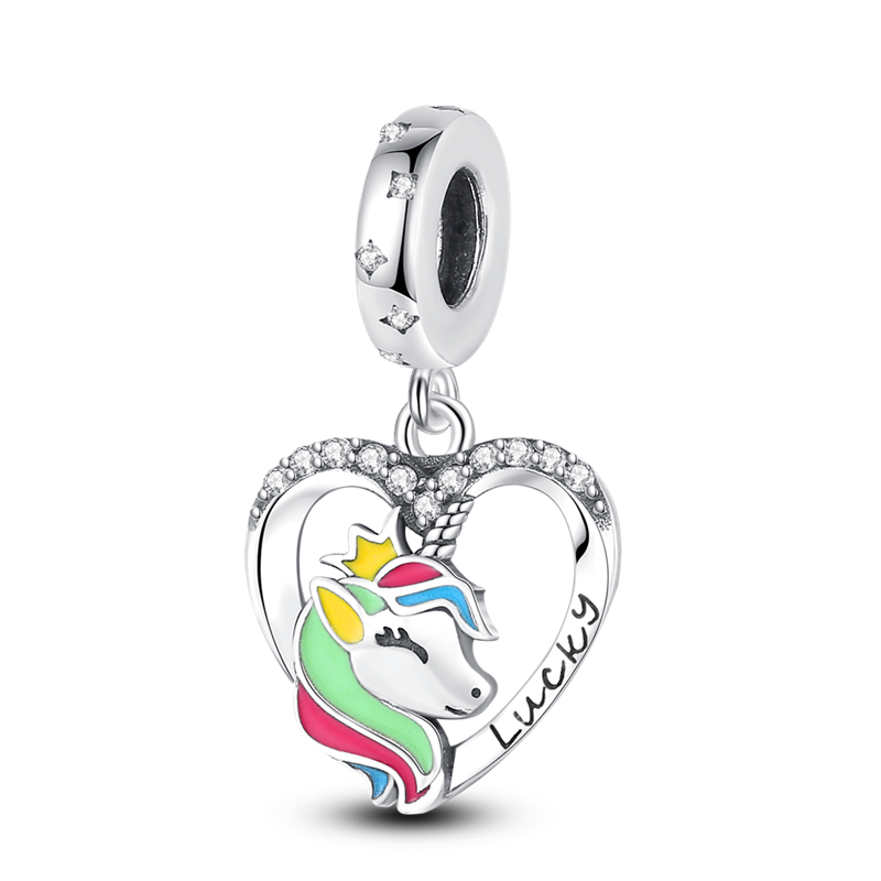 Charm Corazon de Unicornio "Lucky"