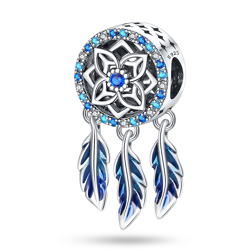 Charm Atrapasueños Mantra Azul