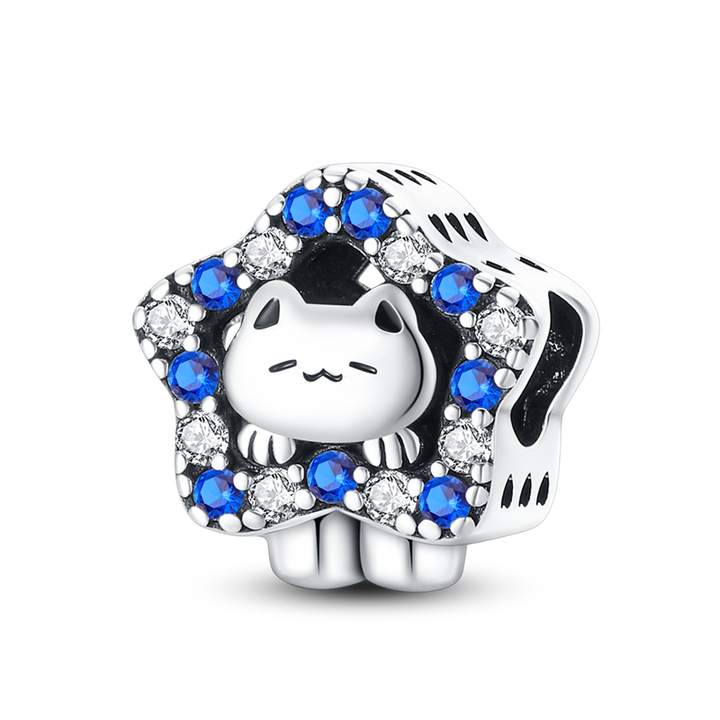 Charm Estrella y Gatito Diamantado