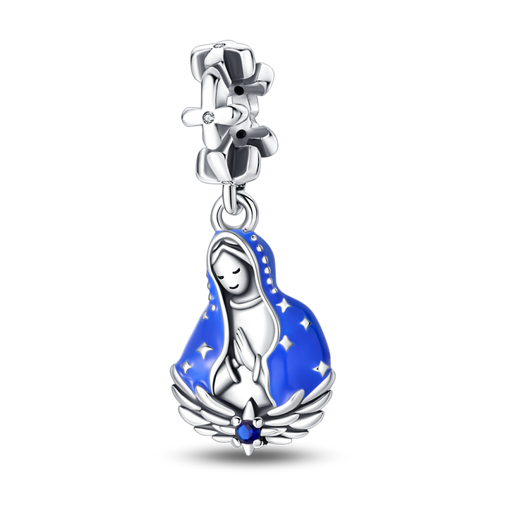 Charm Virgen Maria Azul