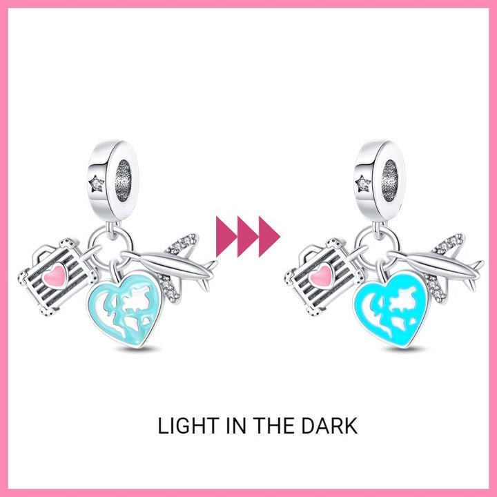 Charm Amor Viajero Fluorescente