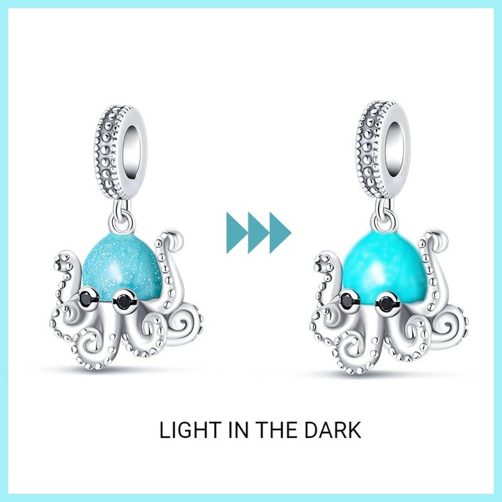 Charm Pulpo Fluorescente