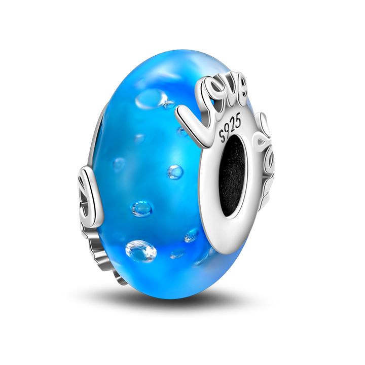 Charm Abalorio Azul Love