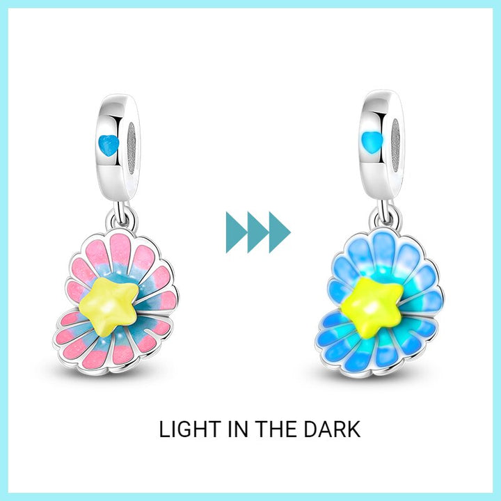 Charm Concha y Estrella Eterna Fluorescente