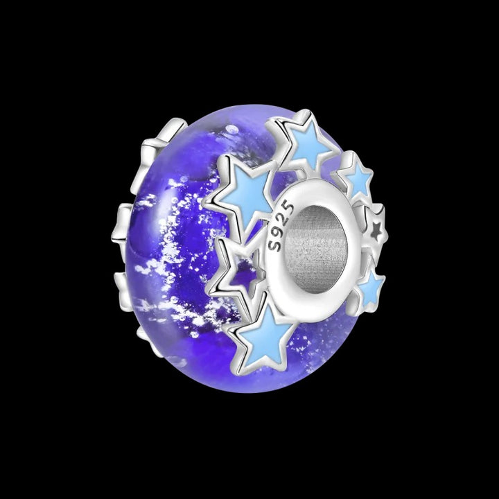 Charm Abalorio de Estrellas Azules
