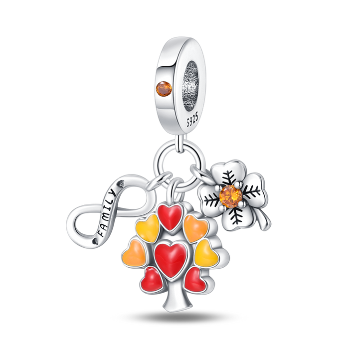 Charm Árbol de Corazón "Familia por Siempre"