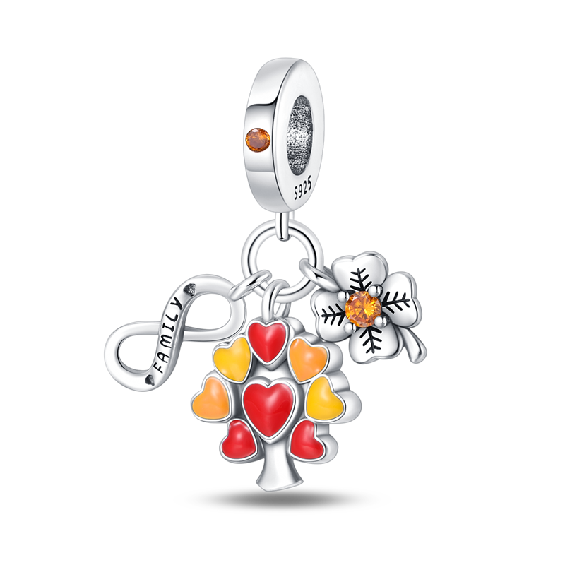 Charm Árbol de Corazón "Familia por Siempre"