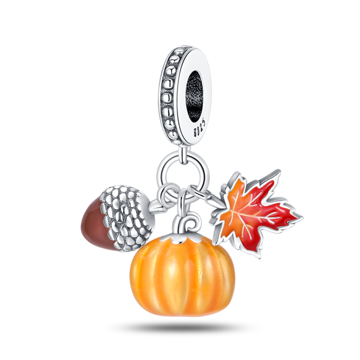 Charm Bellota, Calabaza y Hoja de Otoño