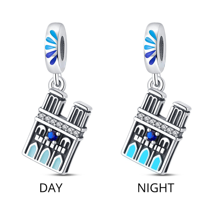 Charm Catedral de Notre Dame Fluorescente