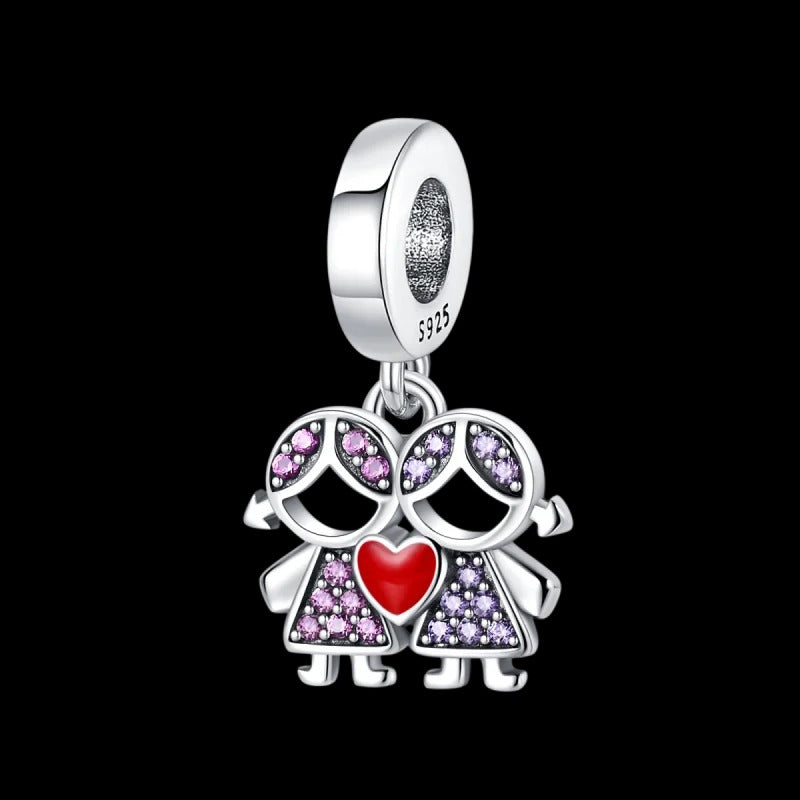 Charm Gemelas "Amor de Hermanas"