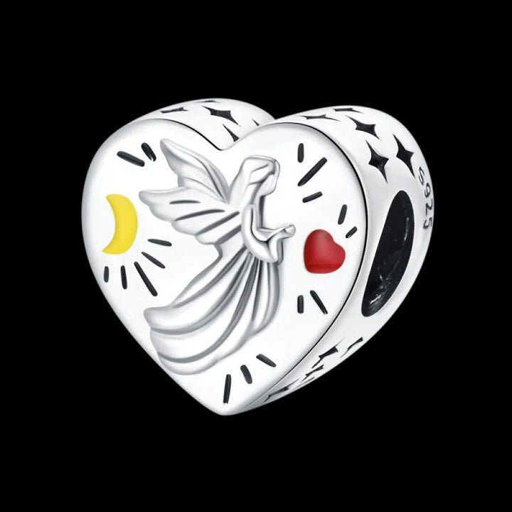 Charm Corazón Ángel de la Guardia