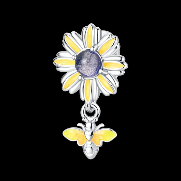 Charm Flor Amarilla y Abeja