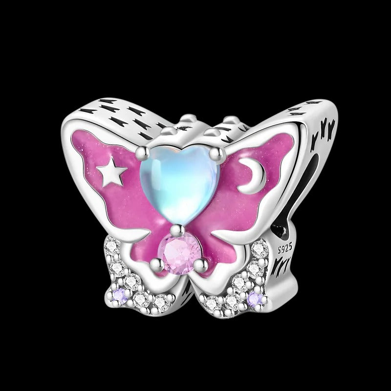 Charm Mariposa & Corazon Opal