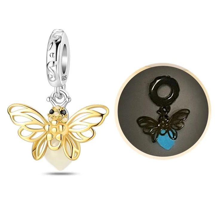 Charm Luciérnaga Amarilla Fluorescente