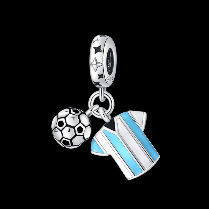 Charm Balón y Playera de Fútbol "Argentina"