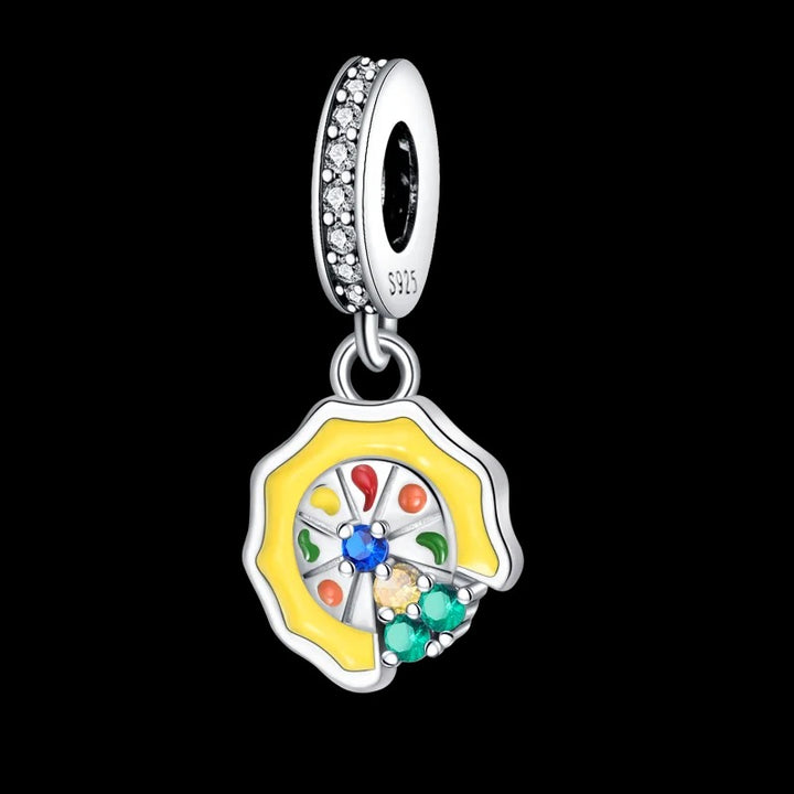 Charm Pizza Plateada