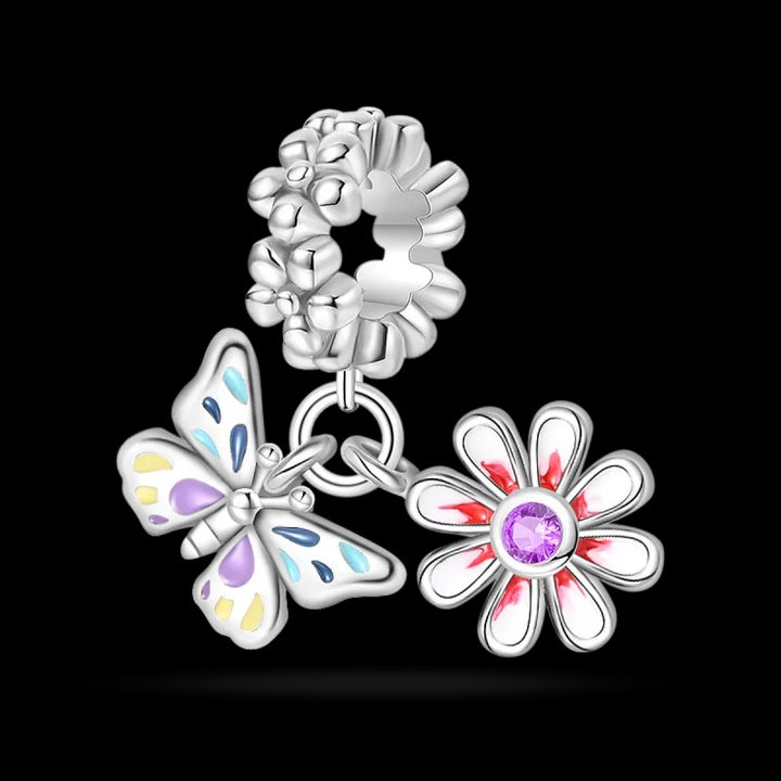 Charm Mariposa y Flor "Verano Hermoso"