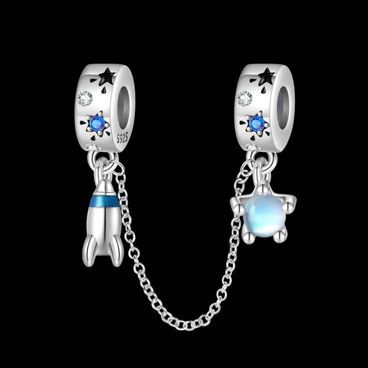 Cadena de Seguridad Cohete & Estrella