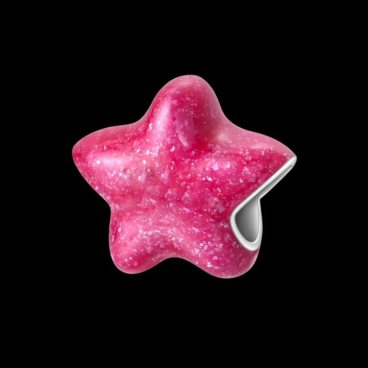 Charm Estrella Rosa, Inspirado En Barbie