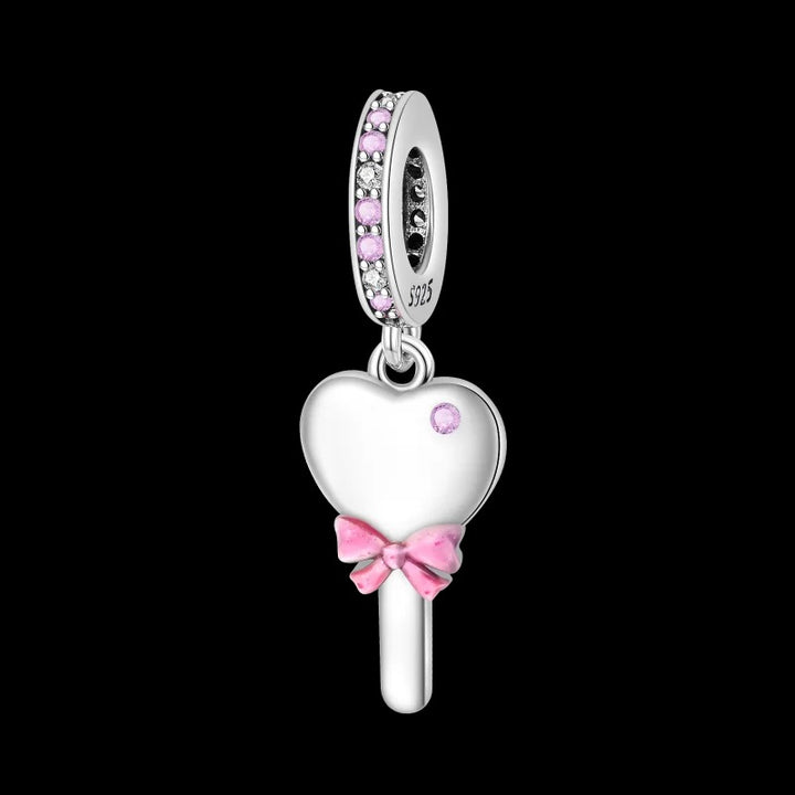 Charm Paleta de Corazón, Inspirado En Barbie