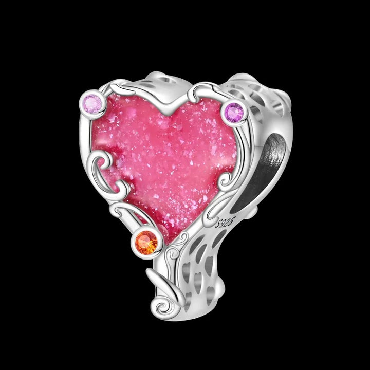 Charm Corazón Coquette Rosa, Inspirado En Barbie