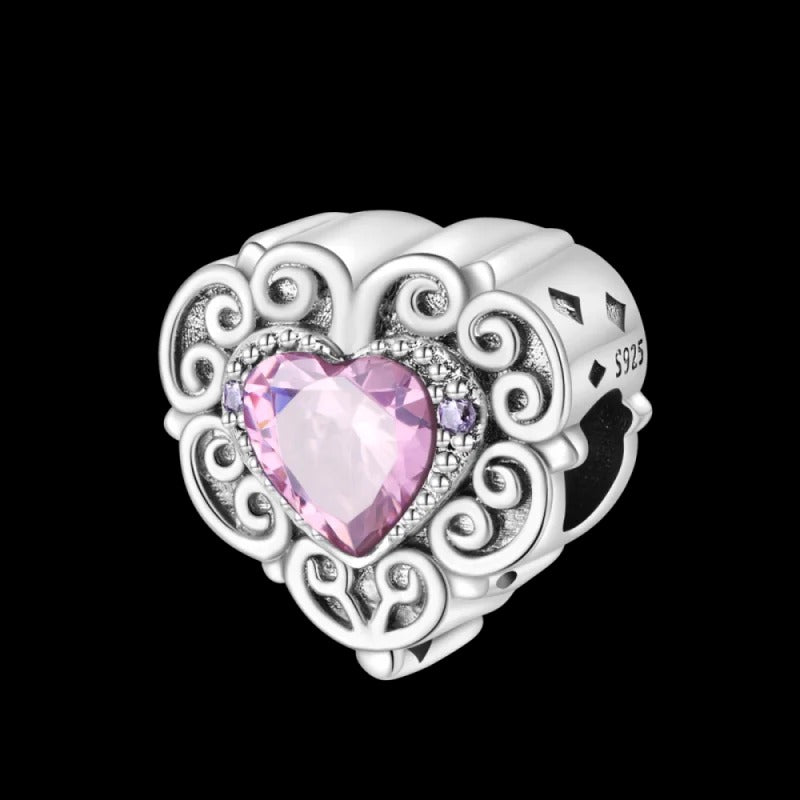 Charm Corazon Rosa "Obra Maestra"