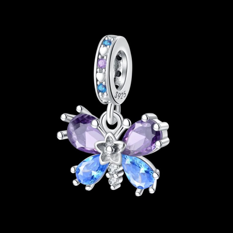 Charm Mariposa Alas Moradas