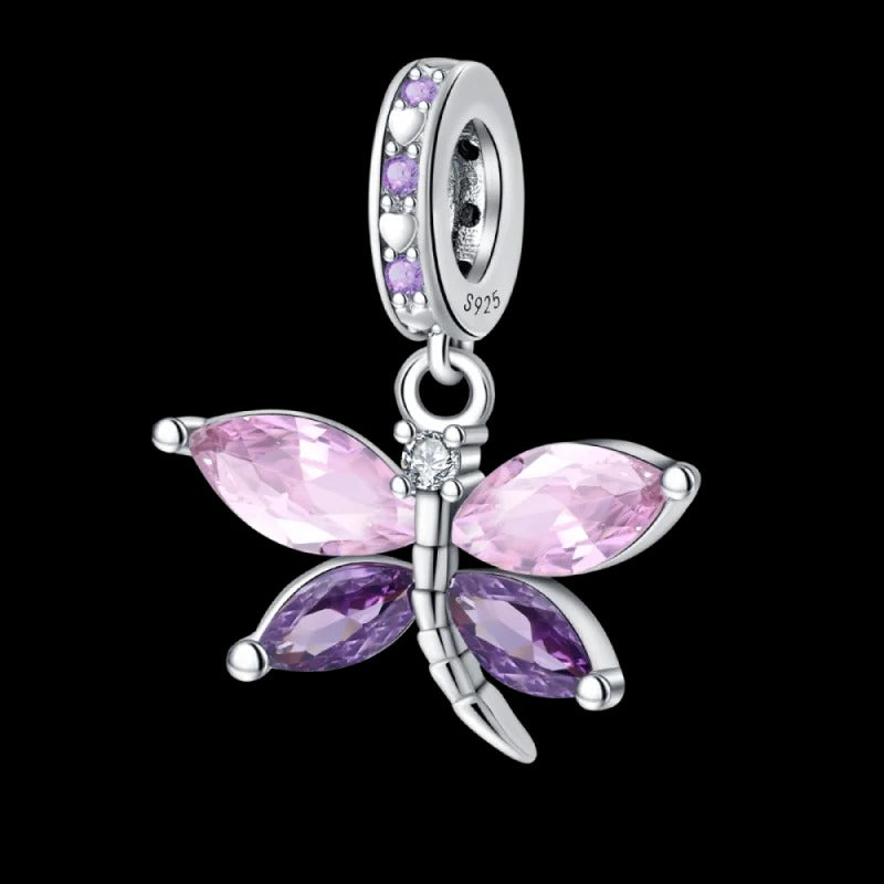 Charm Mariposa Alas Rosas