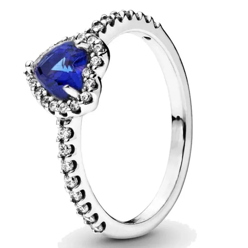 Anillo discount corazon azul