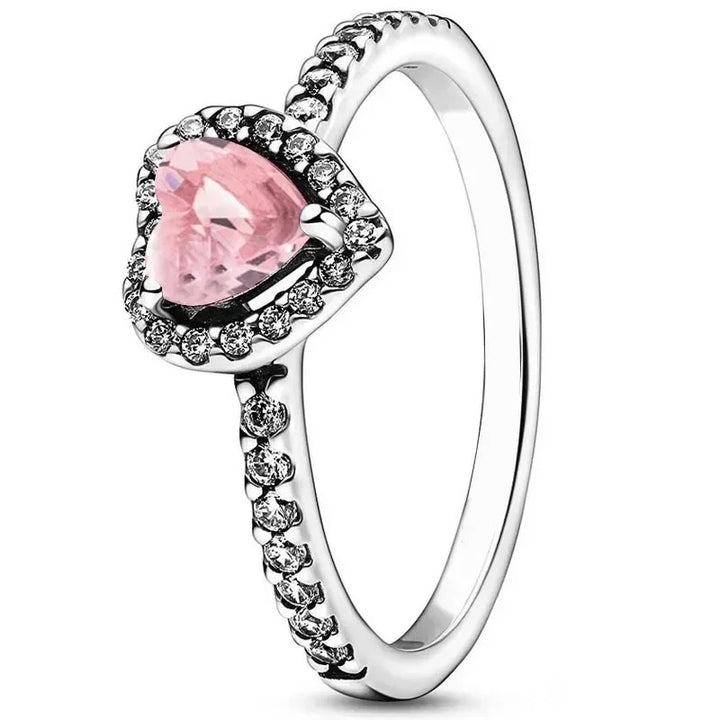 Anillo Corazón Rosa