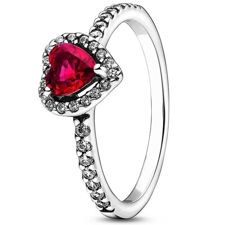 Anillo Corazón Rojo