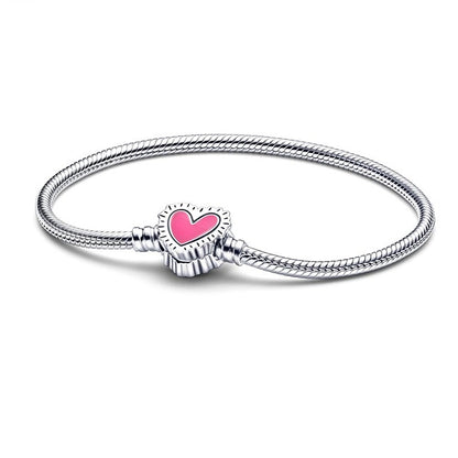 Pulsera Corazon Rosa de keith Haring