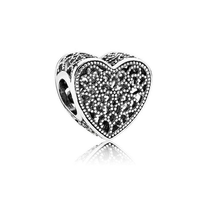 Charm Corazon Artesanal Diamantado