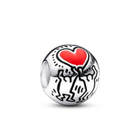 Thumbnail for Charm Corazon Rojo de Keith Haring