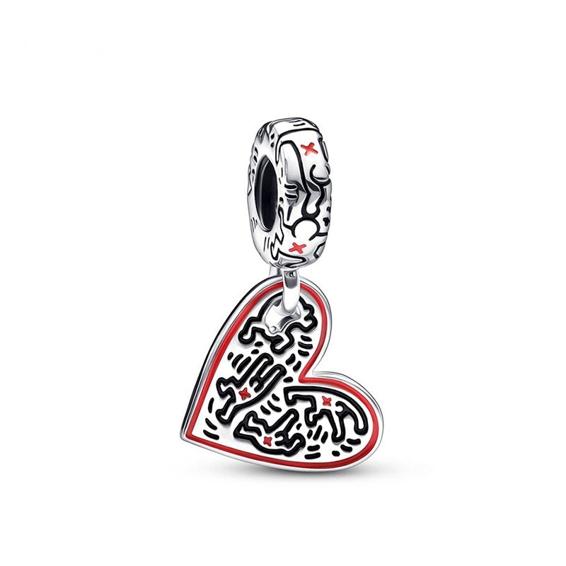 Charm Corazon de Keith Haring