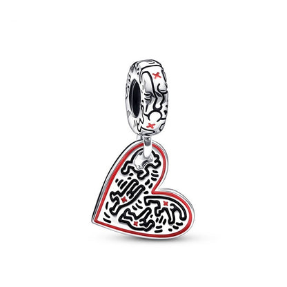 Charm Corazon de Keith Haring