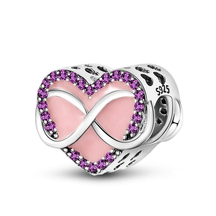 Charm Corazon de Infinito Diamantado