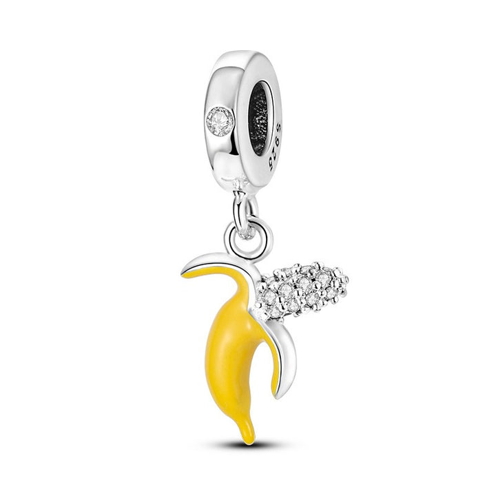 Charm Platano Diamantado