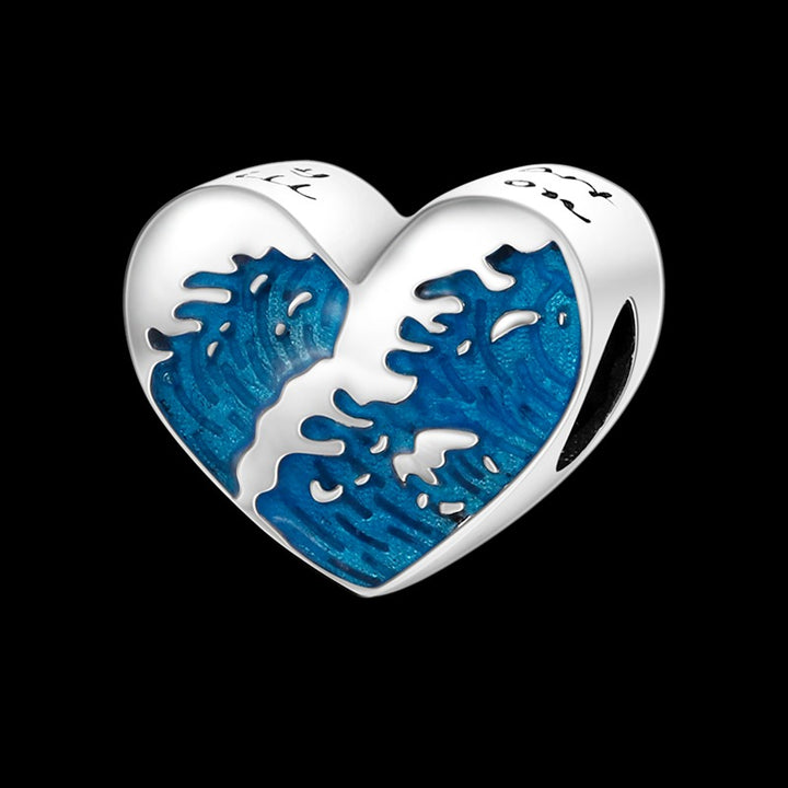 Charm Corazon Amor Oceano