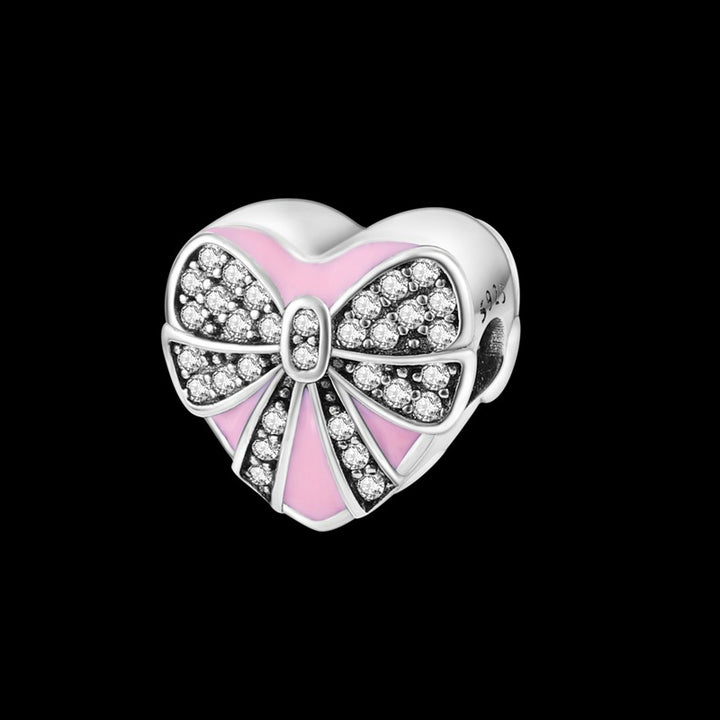 Charm Corazon de Regalo Diamantado
