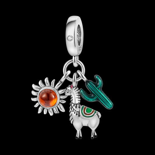 Charm Llama & Cactus