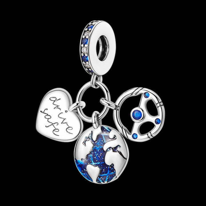 Charm Planeta Tierra & Volante "Drive Safe"