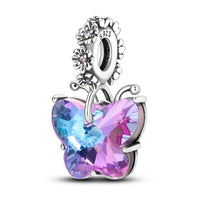 Thumbnail for Charm Mariposa Multicolor con Flores