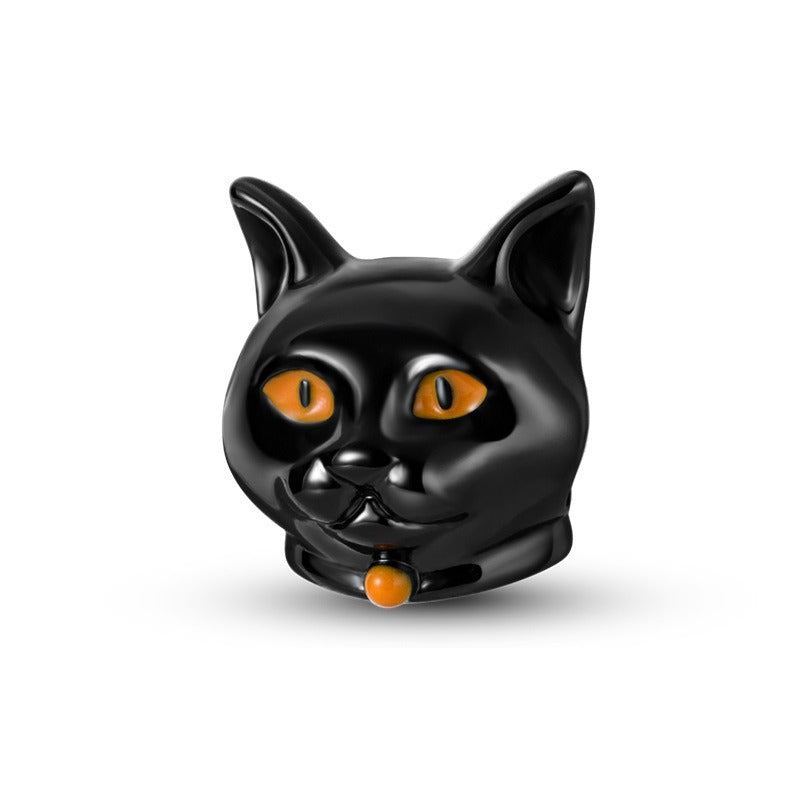 Charm Cabeza de Gato Negro
