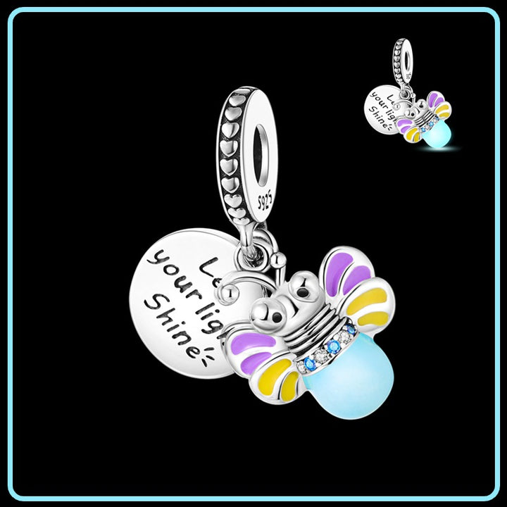 Charm Luciernaga Fluorescente Multicolor