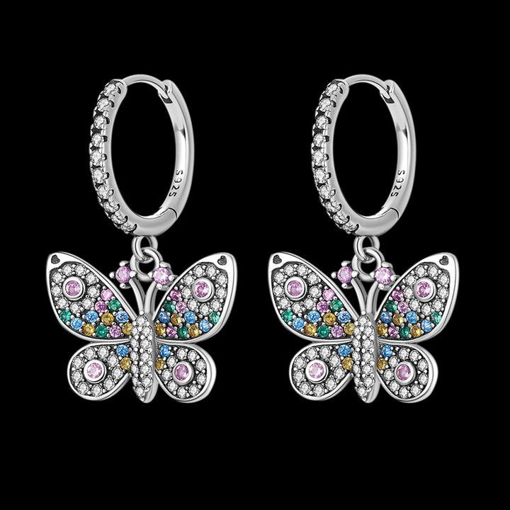 Aretes Mariposa Mistica Diamantada