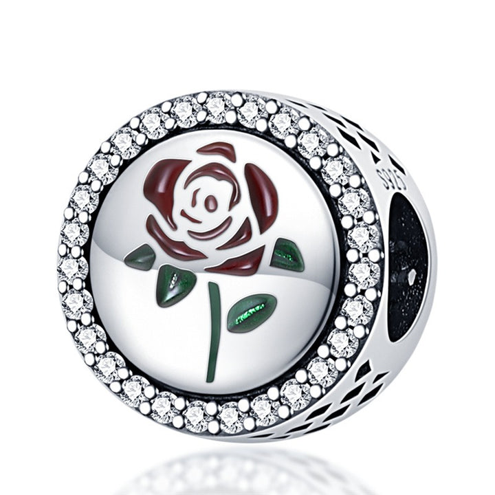 Charm de Rosa Diamantada
