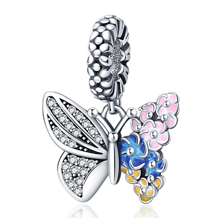 Charm Mariposa con Flores