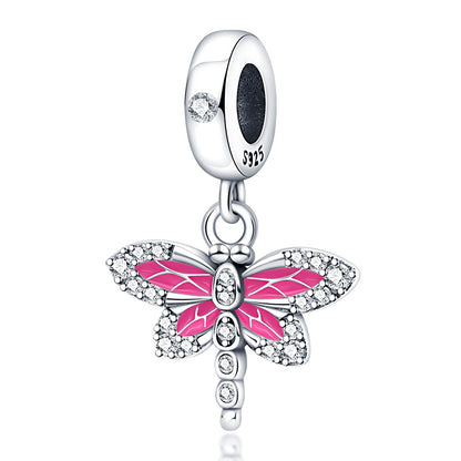 Charm Libelula Rosa