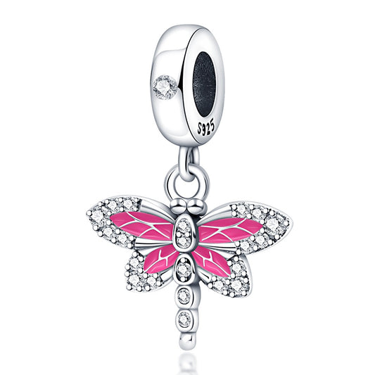 Charm Libelula Rosa
